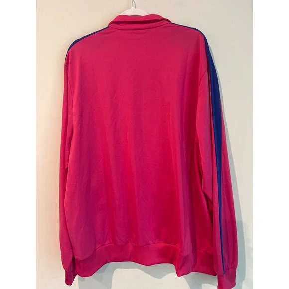 Vintage Puma Sportlifestyle Track Jacket Full Zip Pink Blue Retro Men's XXL - Picture 5 of 10